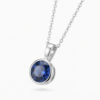 26. Round-Cut Sapphire Solitaire Pendant-2