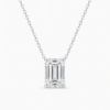 27. Emerald-Cut Diamond Solitaire Pendant-1