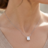 27. Emerald-Cut Diamond Solitaire Pendant-3