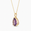 28. Pear-Cut Amethyst Solitaire Pendant-2