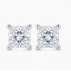 36. Princess-Cut Diamond Stud Earrings-1