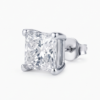 36. Princess-Cut Diamond Stud Earrings-2