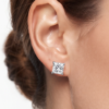 36. Princess-Cut Diamond Stud Earrings-3