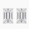 37. Emerald-Cut Diamond Stud Earrings-1