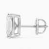 37. Emerald-Cut Diamond Stud Earrings-2