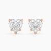 39. Heart-Cut Diamond Stud Earrings-1