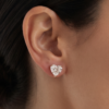 39. Heart-Cut Diamond Stud Earrings-3