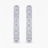 41. Pave Diamond Huggie Hoops-1