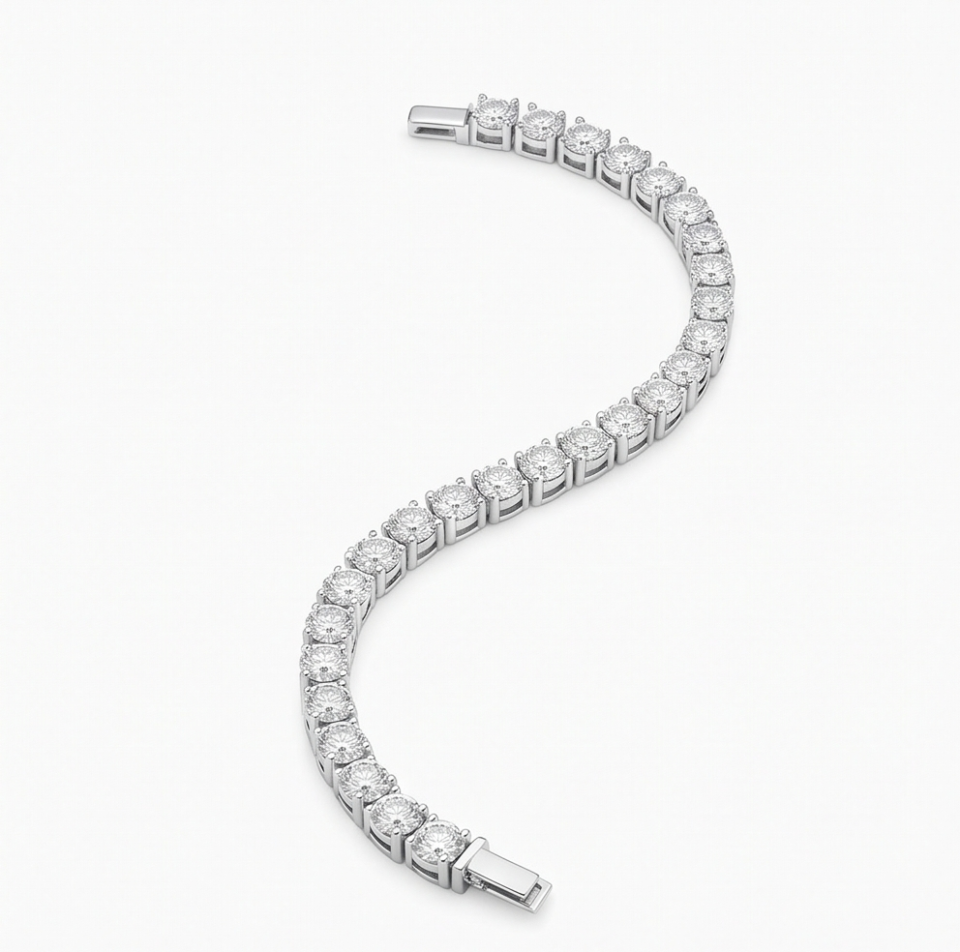 Lab-Grown Diamond Tennis Bracelet