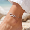 50. Diamond Infinity Anklet-3