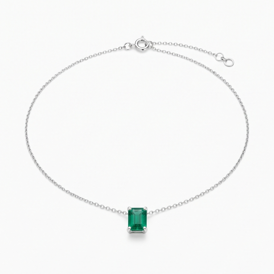 Emerald Drop Anklet