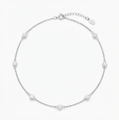 Pearl Accent Chain Anklet