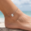 59. Pear Diamond Drop Anklet-3