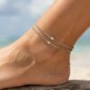 60. Double Layer Chain Anklet-3