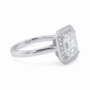Asscher-Cut Halo Engagement Ring-2
