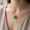 Emerald-Cut Emerald Solitaire Pendant-3