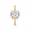 Heart-Cut Cluster Engagement Ring (RNG-HEA-006)-1