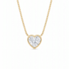 Heart-Cut Diamond Solitaire Pendant-1
