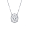 Oval-Cut Diamond Solitaire Pendant-1