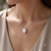 Oval-Cut Diamond Solitaire Pendant-3