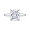Radiant-Cut Solitaire Engagement Ring-1