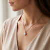 Round-Cut Diamond Solitaire Pendant-3