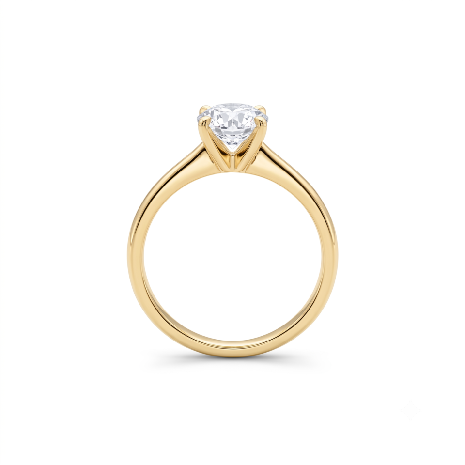 Round-Cut Solitaire Engagement Ring